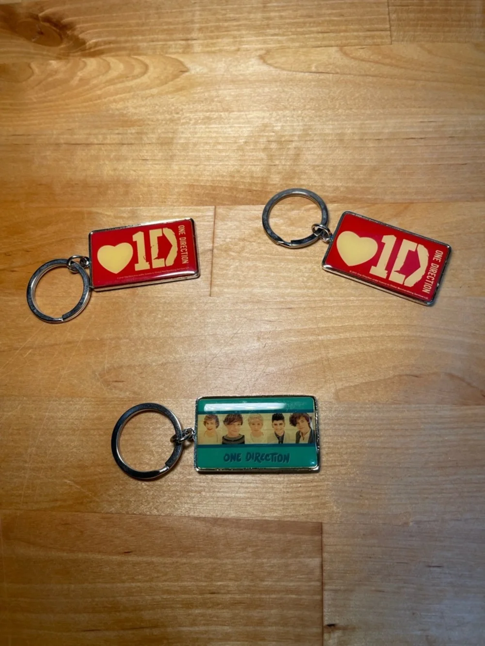 1D One Direction Multi-Color Photo Keychain Trio - Picture 2 of 9